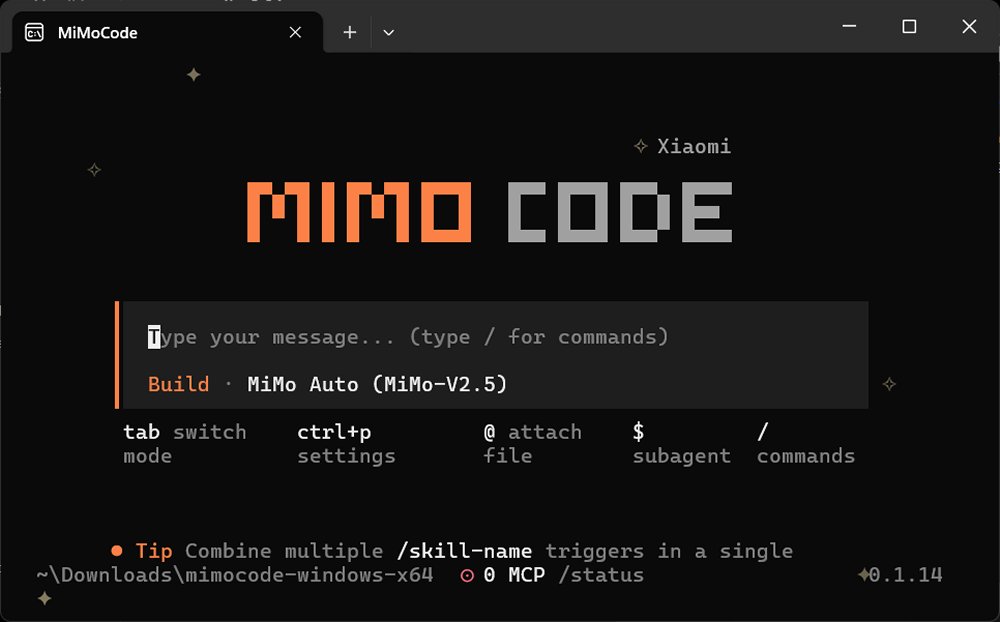 MiMo Code Screenshot