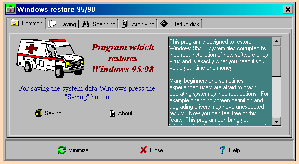 Download Program Which Restores Windows 95/98 - MajorGeeks