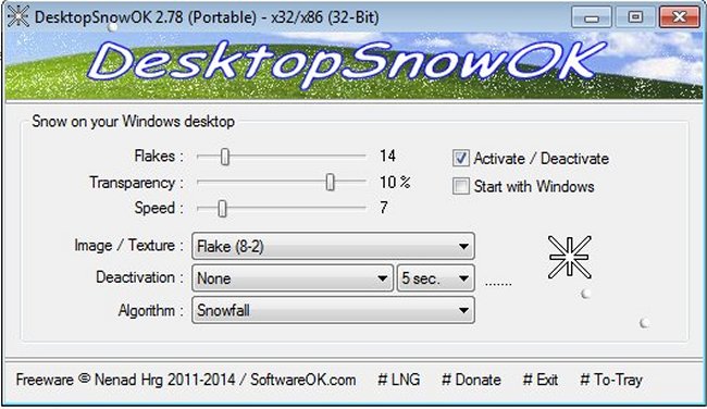 Download DesktopSnowOK - MajorGeeks