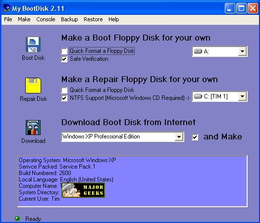 windows xp boot disk microsoft