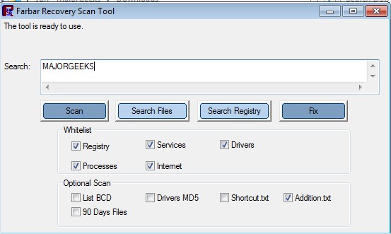 Download Recovery Scan Tool 32-Bit MajorGeeks