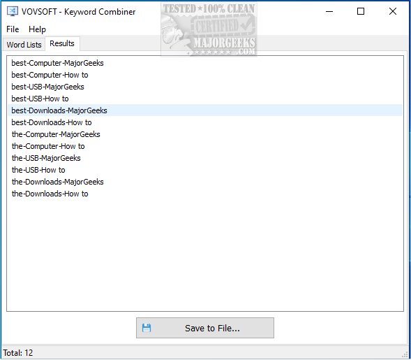 Vovsoft keyword combiner majorgeeks2 jpg