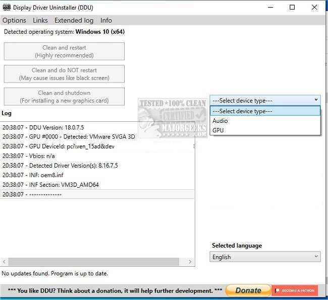 display driver uninstaller (ddu) 2