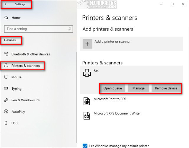 How to Show and Manage all Installed Printers in Windows