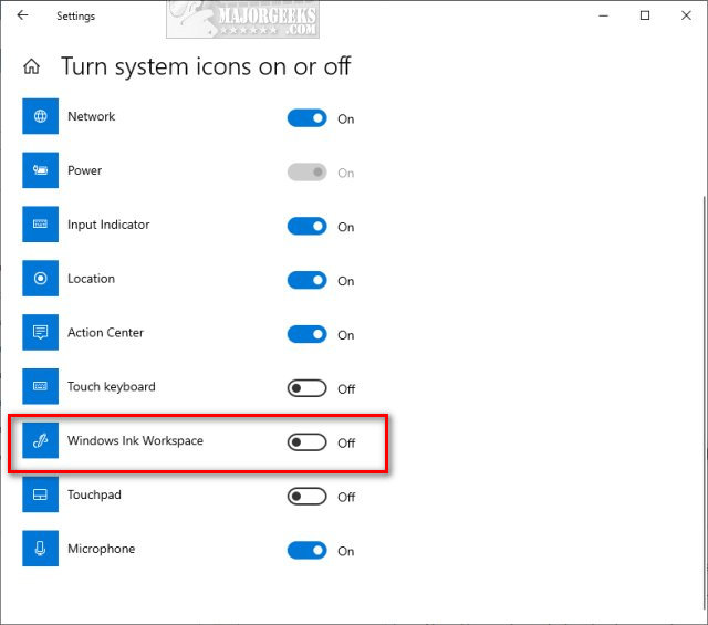 How to Show or Hide the Windows Ink Workspace Button