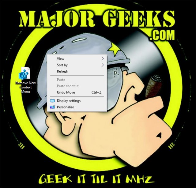 How To Add Or Remove New Context Menu In Windows 10 Majorgeeks