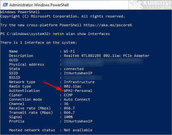 How To Check Wi Fi Security Settings In Windows Majorgeeks