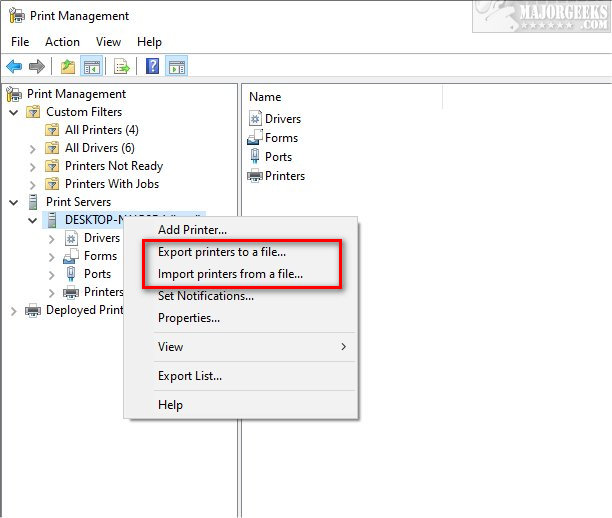 How to Backup and Restore Printers in Windows