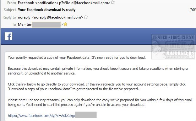 How to Download All Your Facebook Data - MajorGeeks
