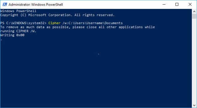 How To Securely Delete Files In Windows 10 With Powershell And Cipher Majorgeeks