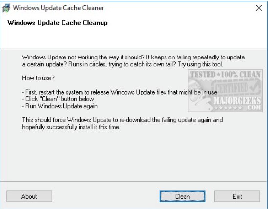 Windows Update Cache Cleaner Helps Fix Unresponsive Windows Updates - 