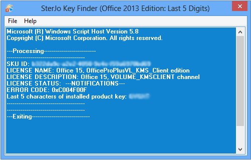 Download Sterjo Key Finder Majorgeeks