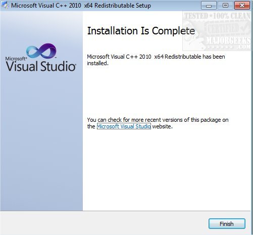 Microsoft vc ++ 2010 redistributable