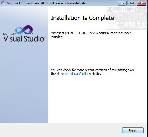 Download Microsoft Visual C 10 Redistributable Majorgeeks