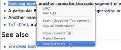 Official Download Mirror for Save Text To File for Firefox