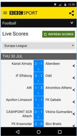 Official Download Mirror for BBC Sport for Android