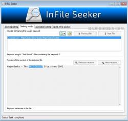 Official Download Mirror for InFile Seeker