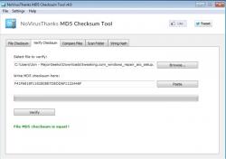 Official Download Mirror for NoVirusThanks MD5 Checksum Tool 