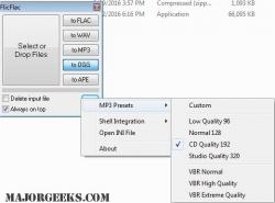 Official Download Mirror for FlicFlac Audio Converter