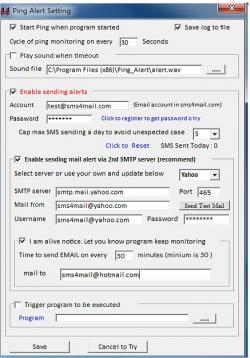 Official Download Mirror for Ping Alert