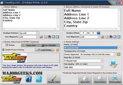 Official Download Mirror for Tweaking.com - Envelope Printer Portable