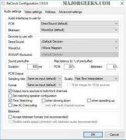 Official Download Mirror for ReClock Directshow Filter