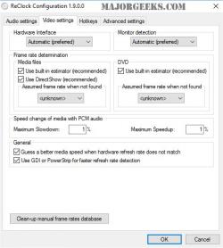 Official Download Mirror for ReClock Directshow Filter