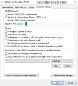 Official Download Mirror for ReClock Directshow Filter