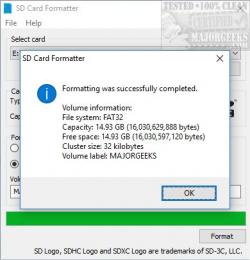 Official Download Mirror for SD Memory Card Formatter