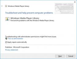 Official Download Mirror for Windows Media Player Troubleshooters