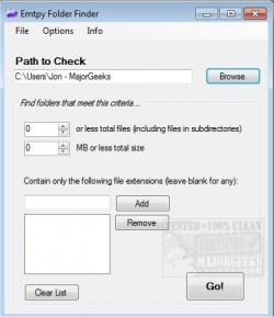 Official Download Mirror for Empty Folder Finder