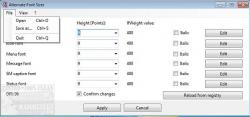 Official Download Mirror for Alternate Font Sizer