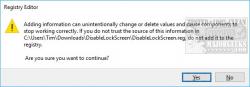 Official Download Mirror for Disable the Windows 10 Lock Screen
