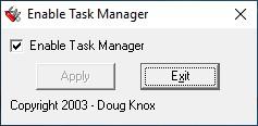 Official Download Mirror for Enable or Disable Task Manager