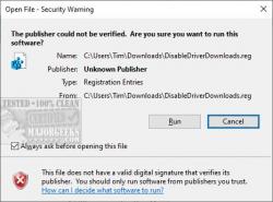 Official Download Mirror for Enable or Disable Windows 10 Driver Downloads