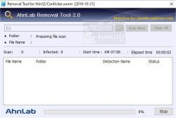 Official Download Mirror for AhnLab Win32/Conficker.worm Removal Tool