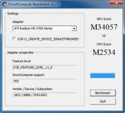 Official Download Mirror for DirectCompute Benchmark 