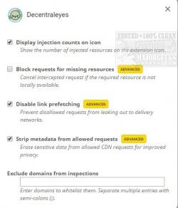 Official Download Mirror for Decentraleyes for Chrome, Firefox, Opera, and Pale Moon