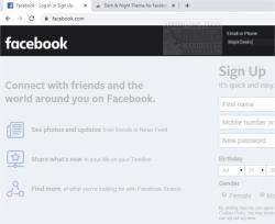 Official Download Mirror for Dark & Night Theme Facebook Extension