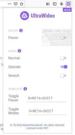 Official Download Mirror for UltraWideo for Chrome and Firefox