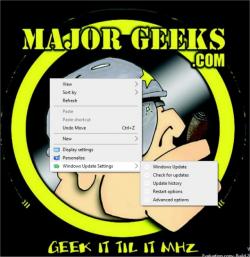 Official Download Mirror for Add Windows Update Desktop Context Menu in Windows 10