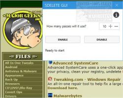 Official Download Mirror for SDelete GUI