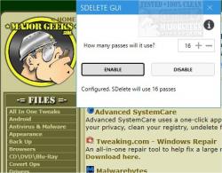 Official Download Mirror for SDelete GUI