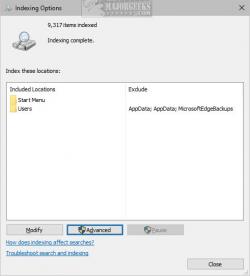 Official Download Mirror for Enable or Disable Advanced Indexing Options