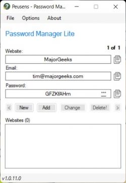 Official Download Mirror for Peusens Password Manager Lite