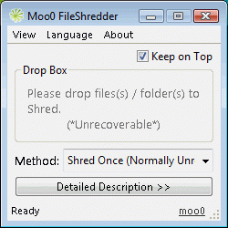 Official Download Mirror for Moo0 FileShredder