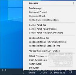 Official Download Mirror for TClock-Win10