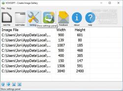 Official Download Mirror for VOVSOFT Create Image Gallery