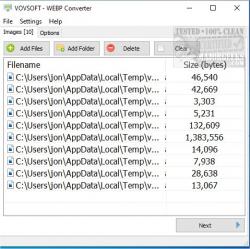 Official Download Mirror for VOVSOFT WEBP Converter