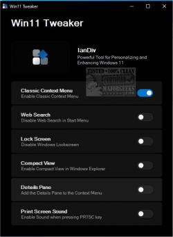 Official Download Mirror for Win11 Tweaker